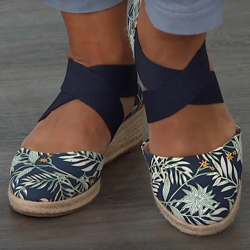 2022 New Women Comfy Espadrille Wedge Sandals