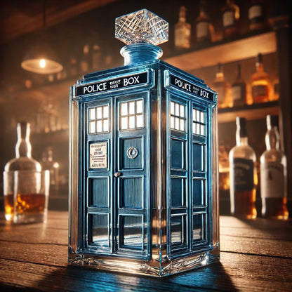 TARDIS Time Traveler Whiskey Bottle