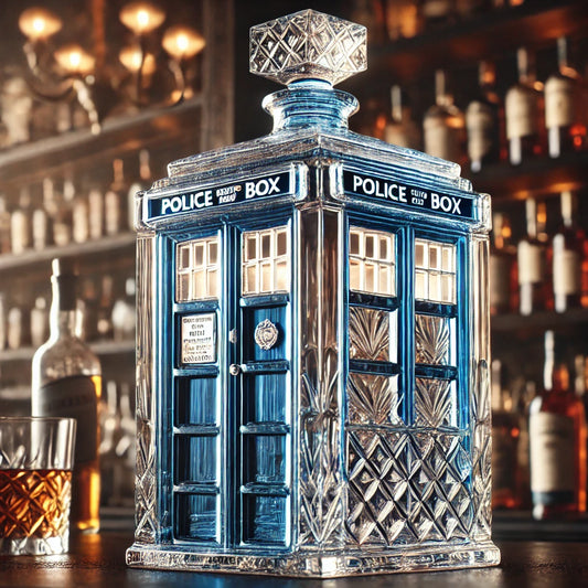 TARDIS Time Traveler Whiskey Bottle