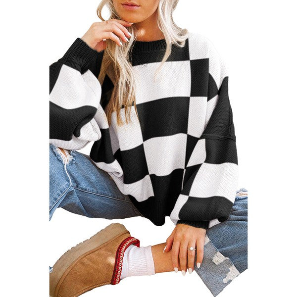 Checkered Sweater