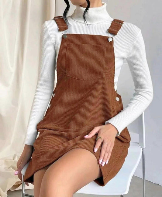 OLIVIARA CORDUROY OVERALLS