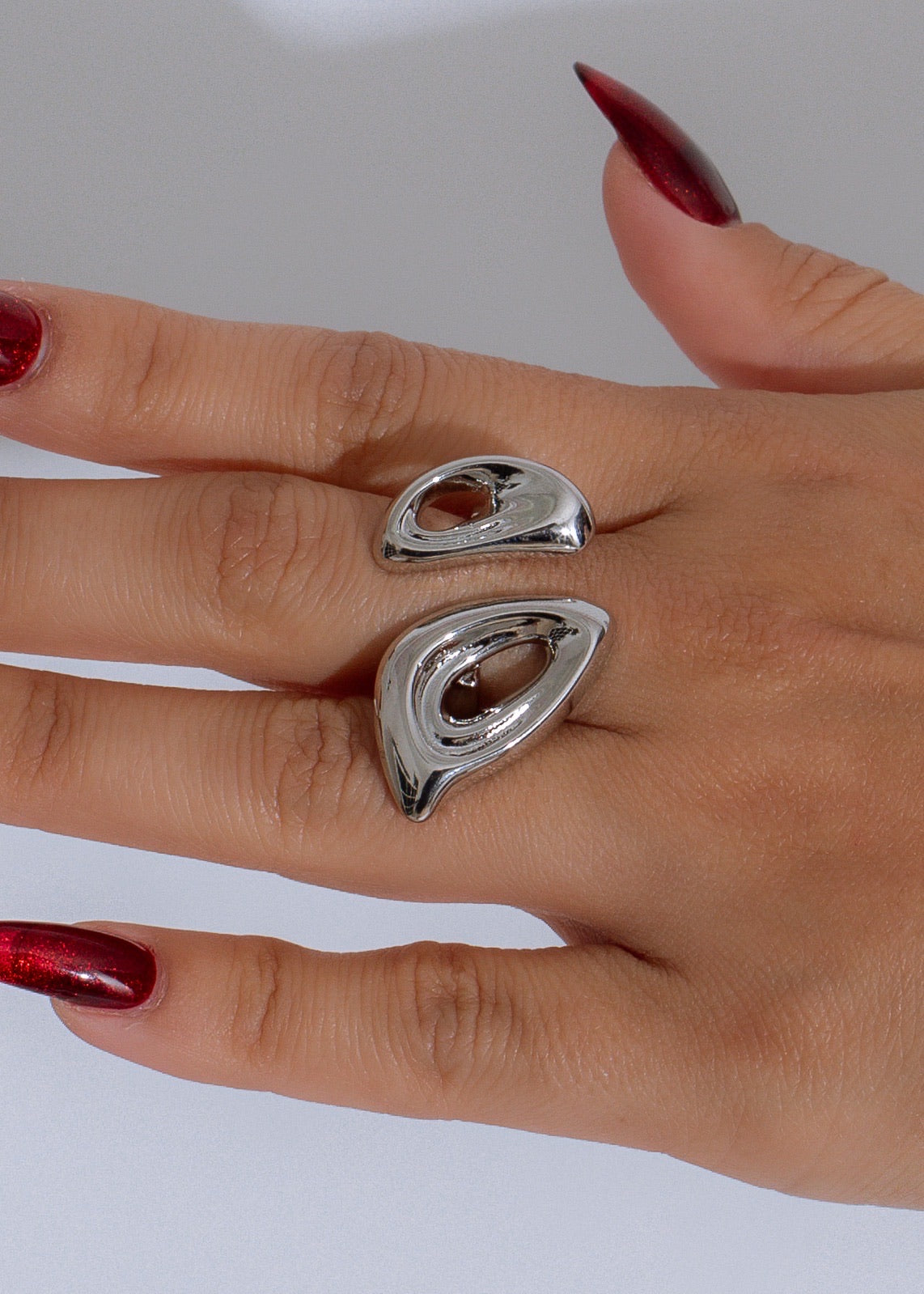 Infinity Bloom Ring Silver