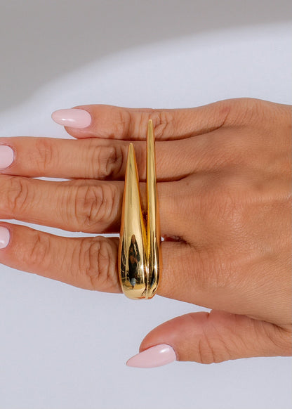 Aurora Blade Ring Gold