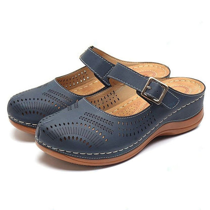 BIG BUCKLE NATURAL LEATHER Sandals