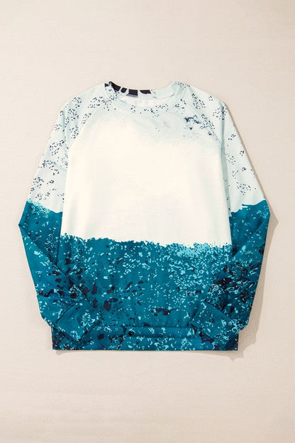 Blue Tie Dye Sweatshirt