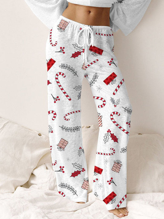 Women's Christmas Candy Cane Trousers